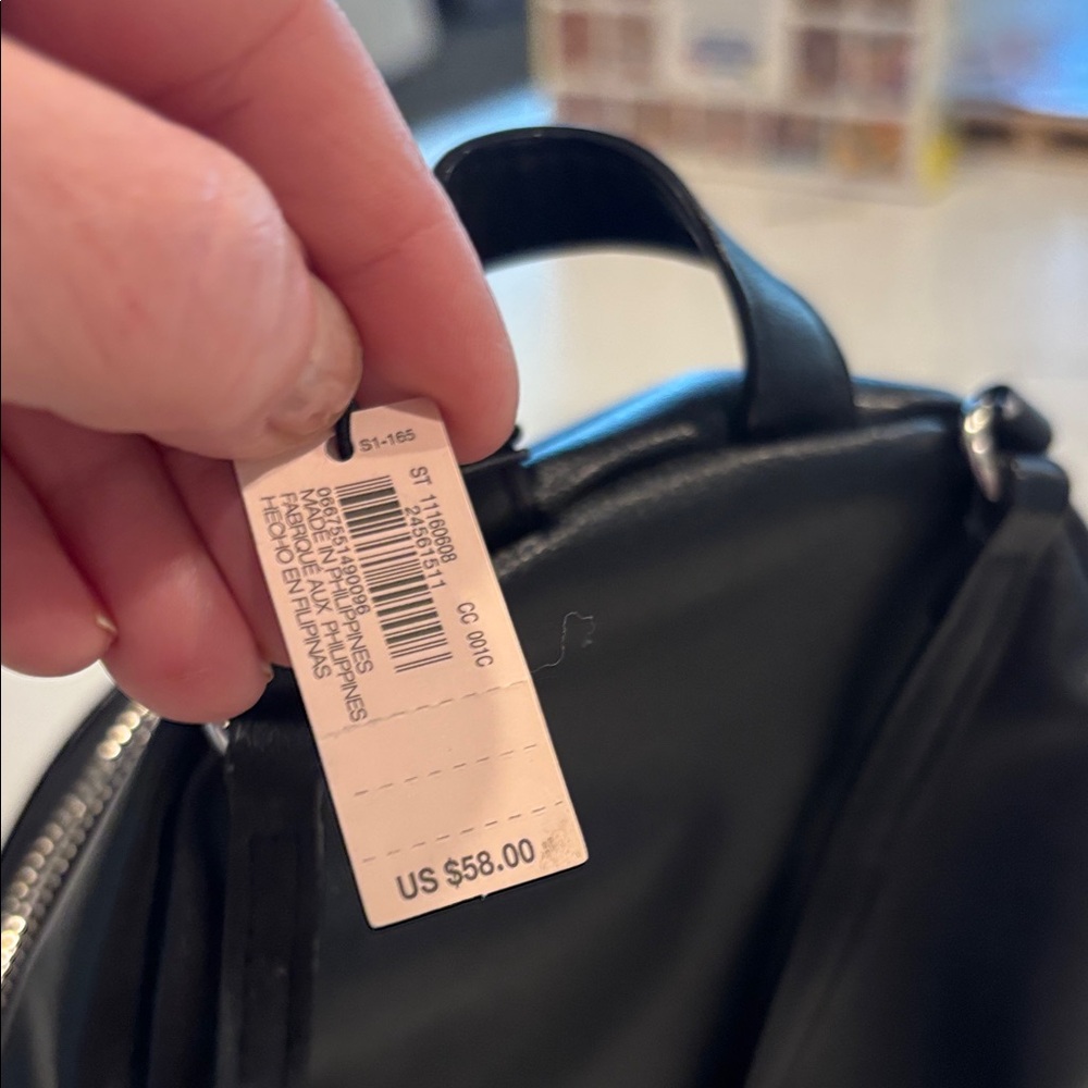 Victoria's Secret Black Backpack with Silver Accents - Picture 3 of 8